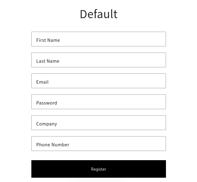 Registration Form