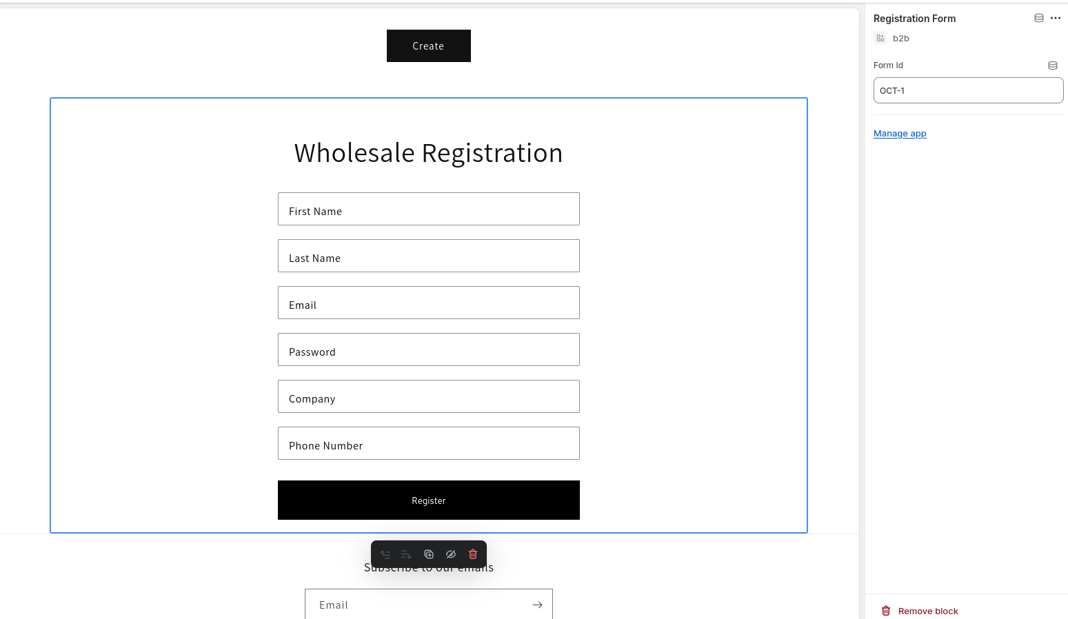 customize store